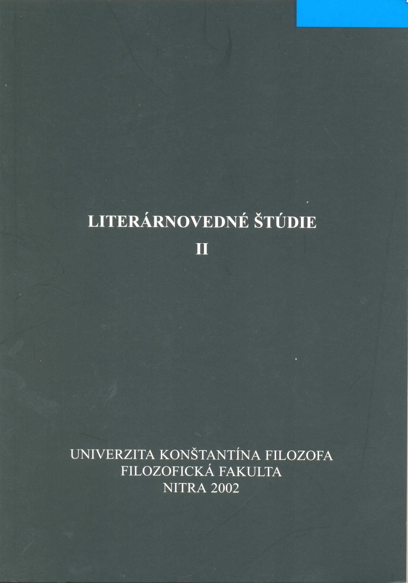 Literárnovedné štúdie II.